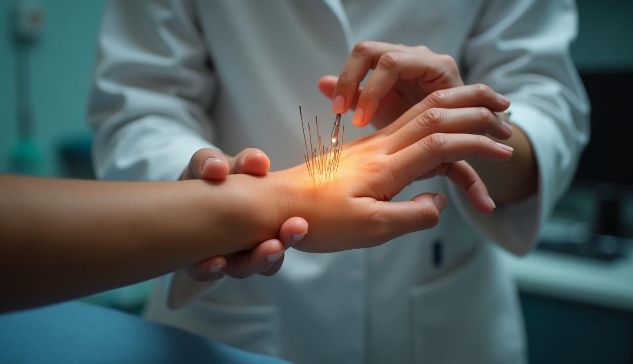 Wrist and foot pain acupuncture treatment