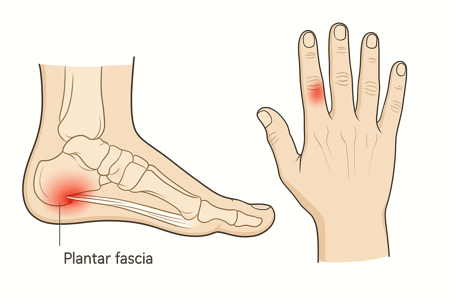 foot and hand joint pain illustration for acupuncture in Hicksville NY
